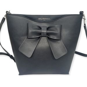 Karl Lagerfeld Black Bow Crossbody Bag